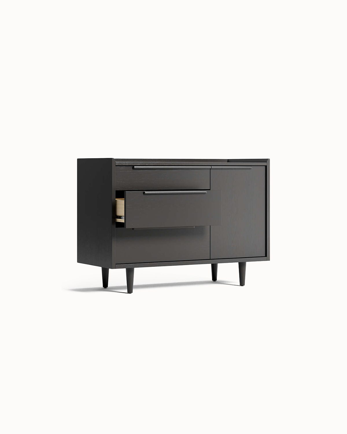Black Small 3-Drawer Chest - Imagem 2